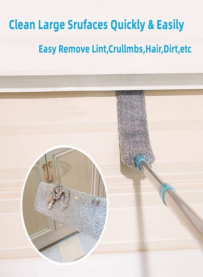 Celvee Gap Cleaning Duster, Microfiber Duster, Adjustable Bedside Dust Brush Long Handle Mop Sweep, Removable Telescopic Pp Brush Head Flat Household Mop for Sofa Bed Furniture Bottom Gap - Image 4